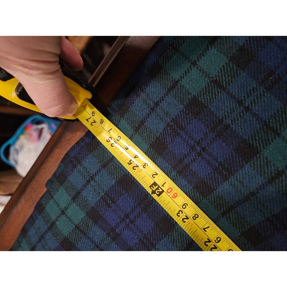 Vintage Pendleton Women's Wool Plaid Tartan Green Blue Skirt Blazer Suit Size 6 - Picture 14 of 14